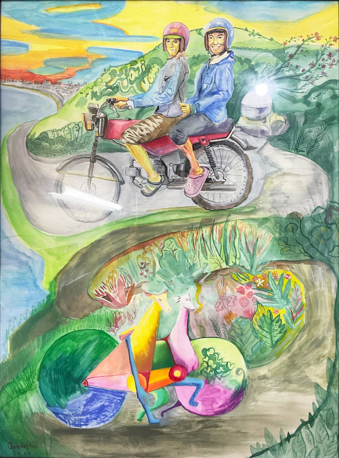 Cowcycle, drawing by Nguyễn Trịnh Quang Minh