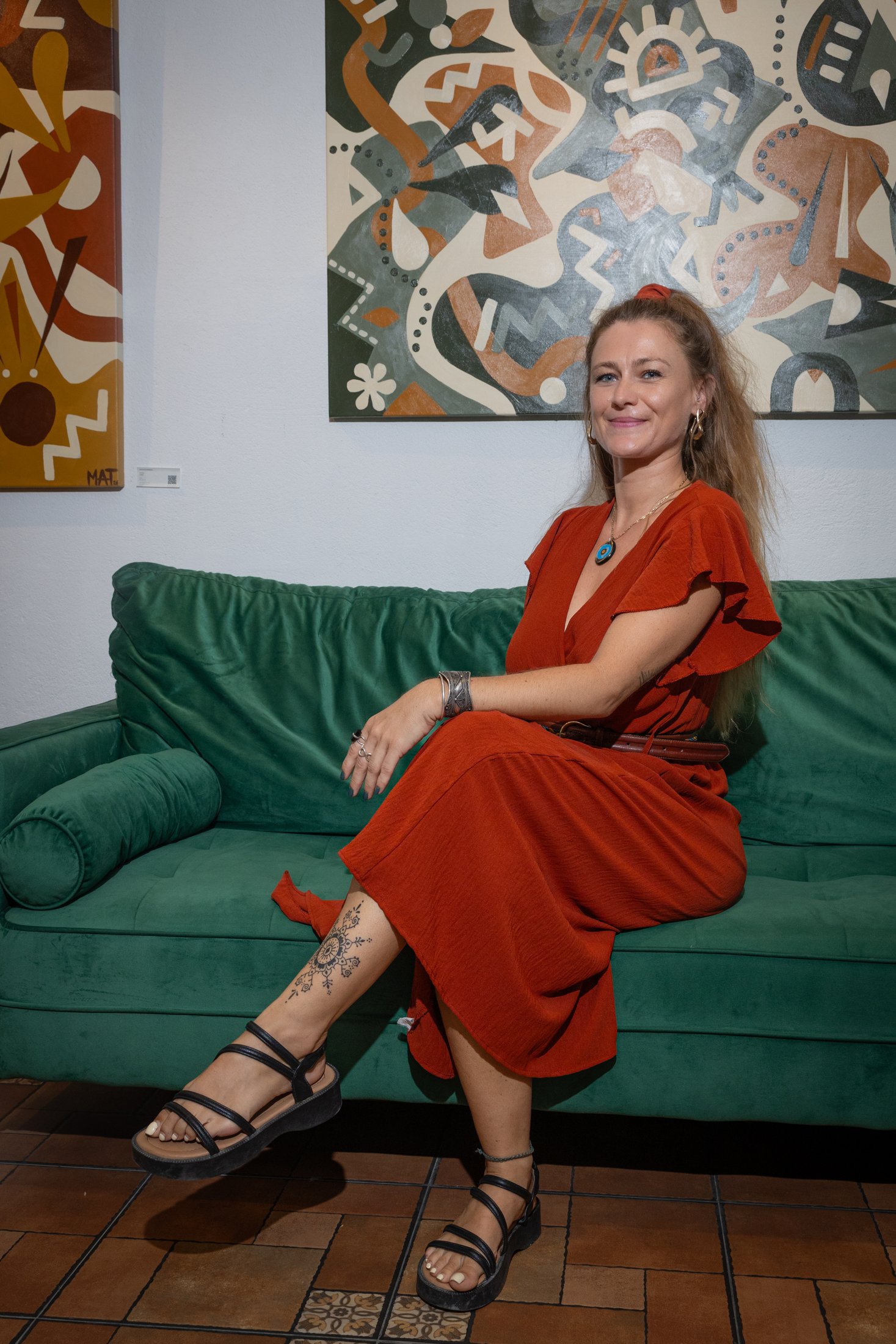 Mathilde Granveau at the gallery